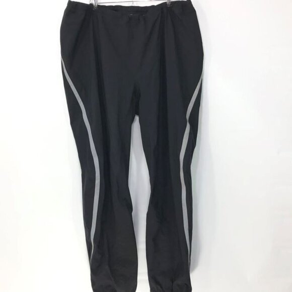 NOVARA Waterproof CYCLING PANTS Mens Sz XXL  Black Nylon  Zip Ankles Reflective - Picture 1 of 7
